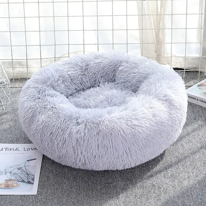 Pet Plush Bed Calming Basket - Paw Wonderland